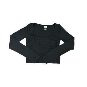 Wilfred Black Long Sleeve Bodysuit